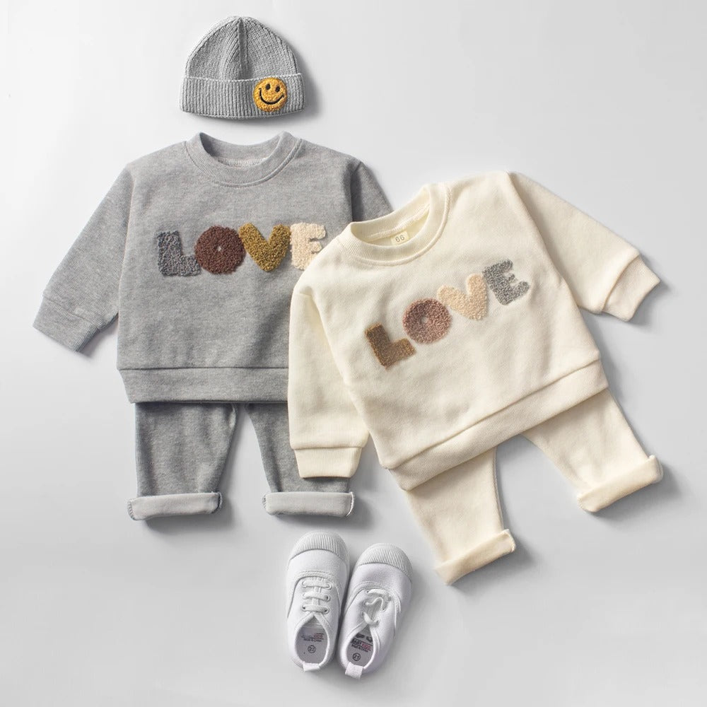 Baby-Kleidungssets für Säuglinge, Frühjahrs- und Herbstoutfits für Kinder, Baby-Kapuzenpullover, Sweatshirts, Anzüge, Baumwolloberteile und -hosen für Kinder, Baby-Kleidungsset