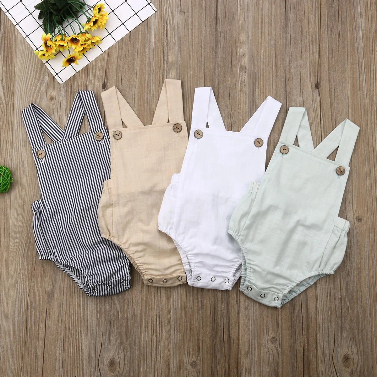 0–3 Jahre: Bodys für Neugeborene, Kinderkleidung für Jungen und Mädchen, Strampler, Sonnenanzüge, Outfits, einfarbige Kinderkleidung, Sommerkleidung für Babys