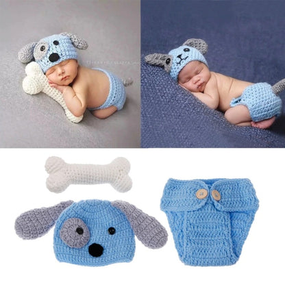 Mickey-Anzug für Neugeborene – Mädchen und Jungen – gehäkeltes und gestricktes Kostüm – Requisiten für Fotoshootings – Outfits – Babykleidung – Kleidung für Kleinkinder