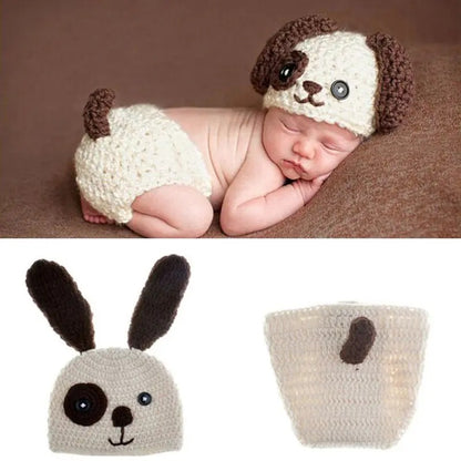 Mickey-Anzug für Neugeborene – Mädchen und Jungen – gehäkeltes und gestricktes Kostüm – Requisiten für Fotoshootings – Outfits – Babykleidung – Kleidung für Kleinkinder