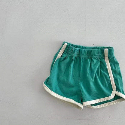 Sommer-Baby-Set mit Fruchtmuster  für Mädchen  Latzhose für Jungen, T-Shirt und Shorts im Freizeitstil