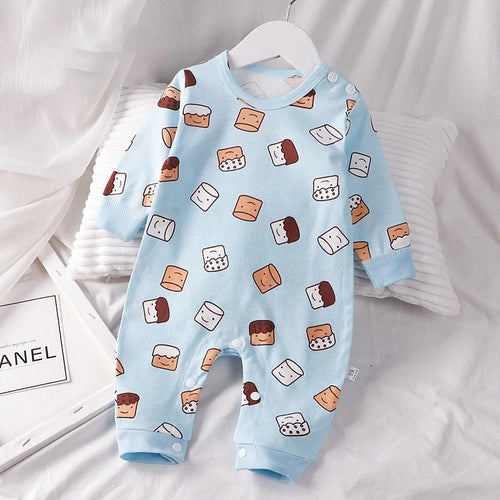 Baby-Strampler – Weicher Baumwoll-Strampler für Jungen, süßer Strampler für Mädchen mit Cartoon-Motiv, 0–18 Monate, Baby-Strampler, Babykleidung, Babybedarf