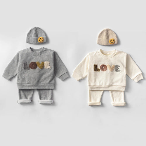 Baby-Kleidungssets für Säuglinge, Frühjahrs- und Herbstoutfits für Kinder, Baby-Kapuzenpullover, Sweatshirts, Anzüge, Baumwolloberteile und -hosen für Kinder, Baby-Kleidungsset