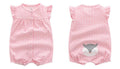 2-Piece Set of Brand-Name Summer Clothing for Baby Girls, Cotton Rompers, Baby Clothing, Short-Sleeved, Clothing for Baby Boys, 0–24 Months, Baby Rompers